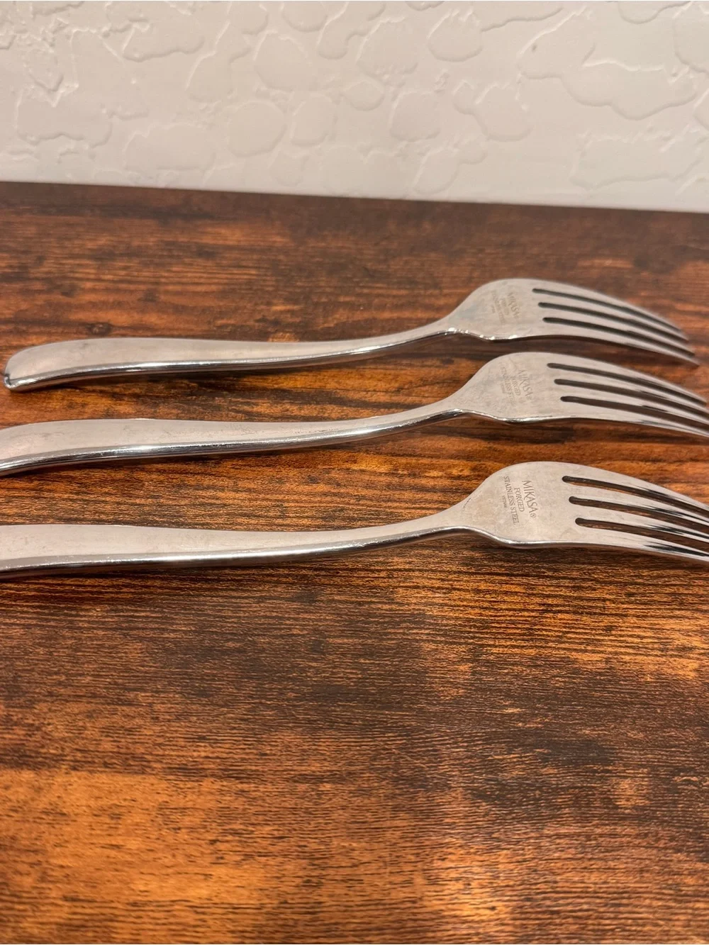 Mikasa Addison Forged Stainless Steel Dinner Forks Set of 3 Modern